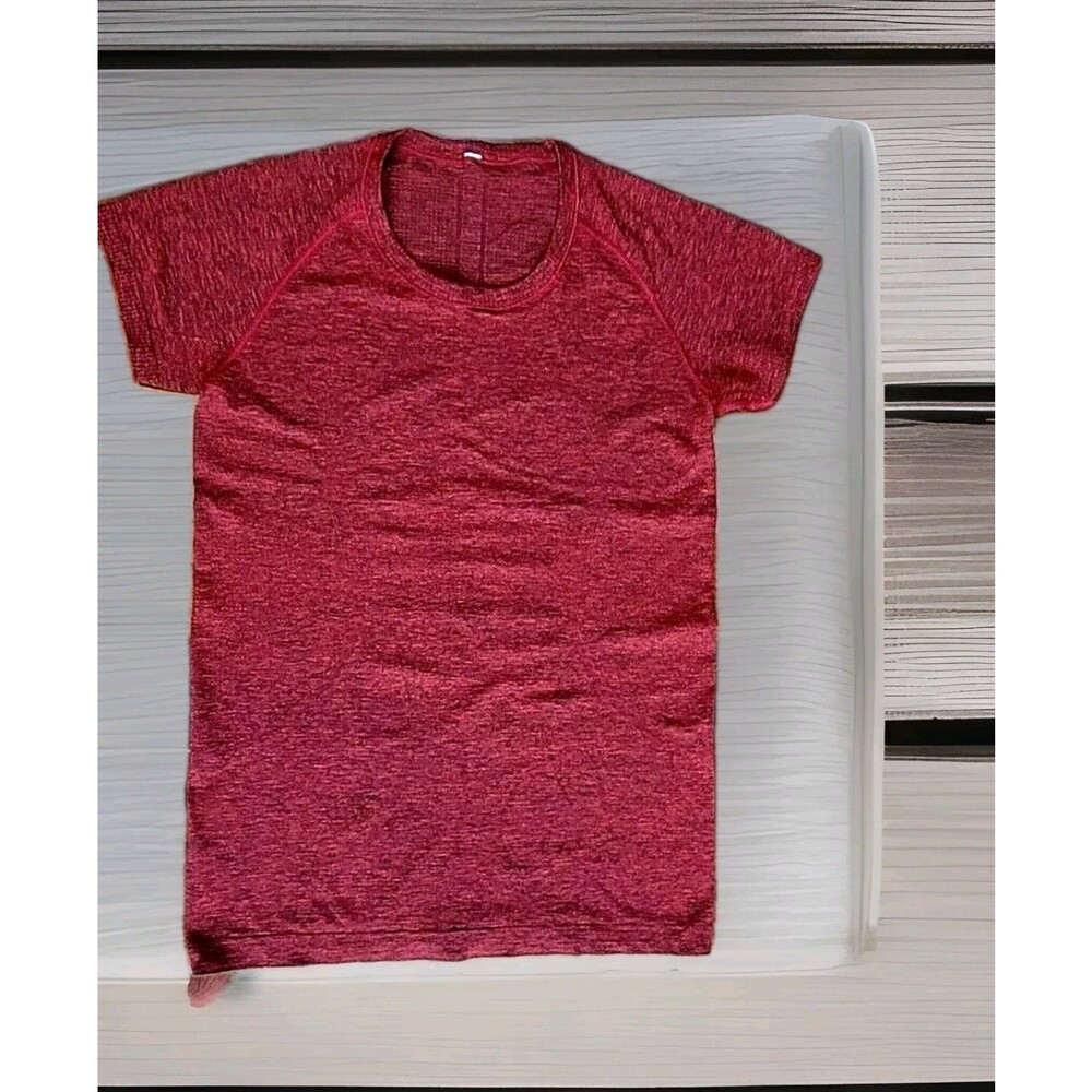 Lululemon Men’s Vent Tech Short Sleeve Red/Black Heathered Shirt Sz S